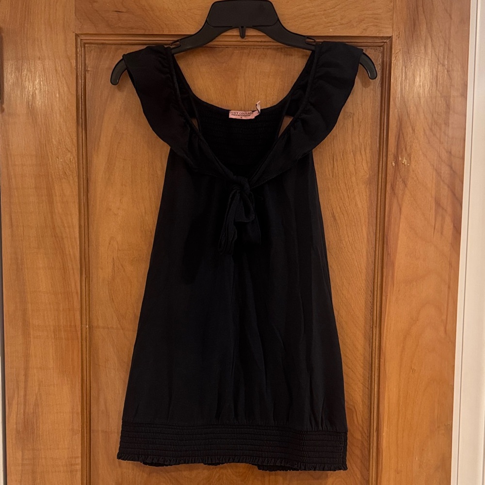 Juicy Couture Black Sleeveless Blouse